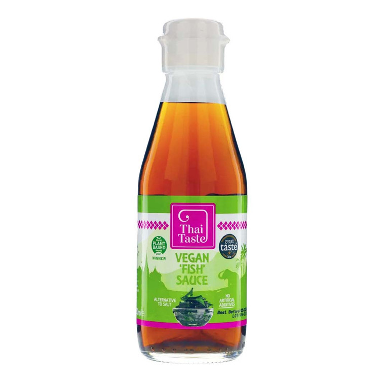 Buy Thai Taste Vegan 'Fish' Sauce 180ml from Infusions4chefs. A rich umami seasoning for Thai curries, stir-fries, noodle dishes and dipping sauces.