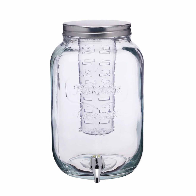 Buy the Home Made 7.5 Litre Glass Infuser Drinks Dispenser. A stylish 7.5L glass dispenser with fruit infuser and tap for parties, BBQs and entertaining.