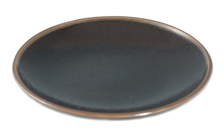 Shop the Black Yuzu Plate 19cm, a Japanese-inspired stoneware plate perfect for stylish starters, desserts, tapas and everyday food presentation.