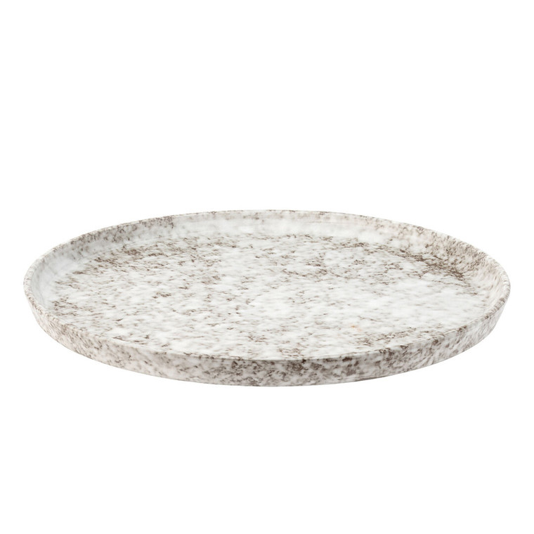 Shop the Fuji Dappled Plate 30cm. A contemporary serving and dinner plate with a natural dappled finish, perfect for stylish everyday dining and food presentation.
