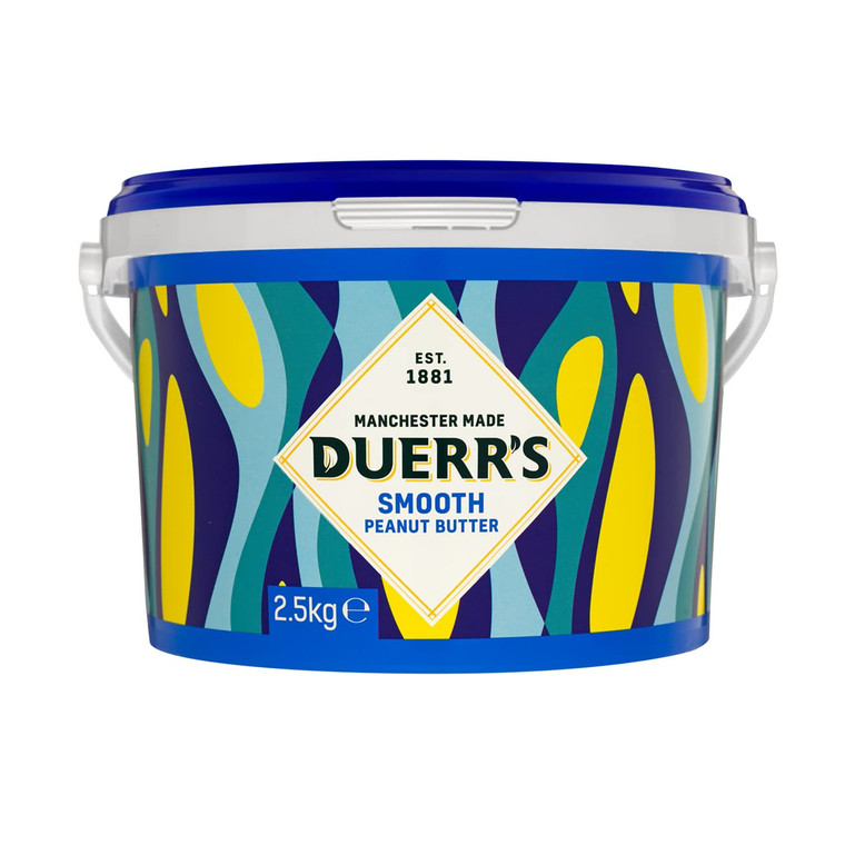 Buy Duerr's Smooth Peanut Butter Spread 2.5kg. Creamy roasted peanut butter for spreading, baking, smoothies, satay sauces and everyday cooking.