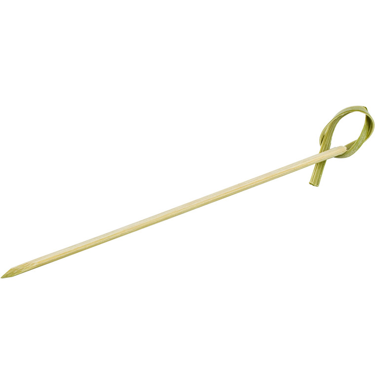 Buy Looped Bamboo Skewers 9cm x 100. Natural bamboo cocktail and canapé skewers with decorative loop handles, ideal for finger food, buffets, grazing boards and drinks.
