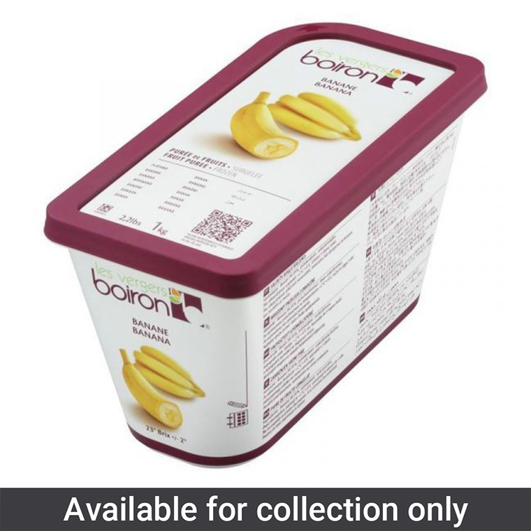 Buy Boiron Frozen Banana Purée 1kg. A smooth ready-to-use banana purée for smoothies, baking, desserts, ice cream, milkshakes and patisserie recipes.