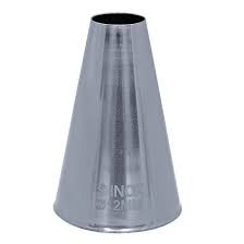 Buy the Schneider Stainless Steel Plain Tube 12mm, a durable one-piece piping nozzle for buttercream, choux pastry, mashed potato, cake decorating and baking.