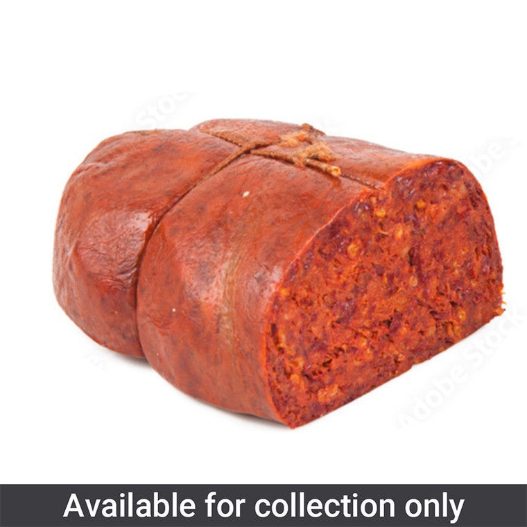 Buy Calabrian 'Nduja 400g. Authentic spreadable spicy salami for pizzas, pasta, sauces, bruschetta and Italian cooking. Refrigerated fresh product.