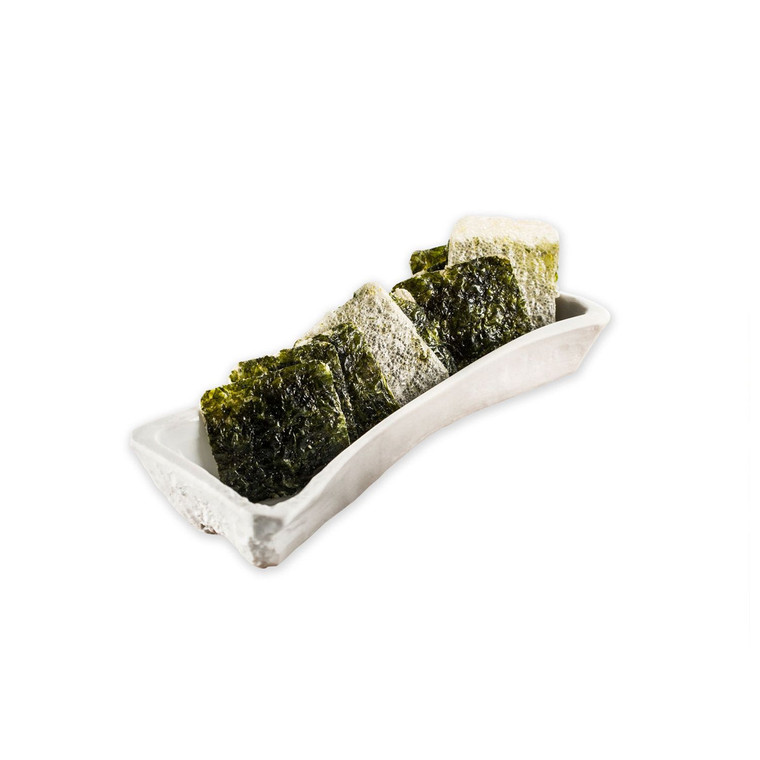 Pordamsa Moelle Tray 14cm is a bone marrow-shaped porcelain serving dish for creative plating, appetisers, desserts and contemporary food presentation.