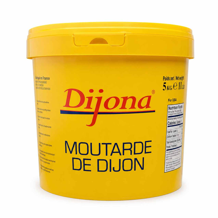 Dijona Dijon Mustard 5kg is a smooth, tangy Dijon-style mustard for sauces, dressings, marinades, glazes, sandwiches and everyday cooking.