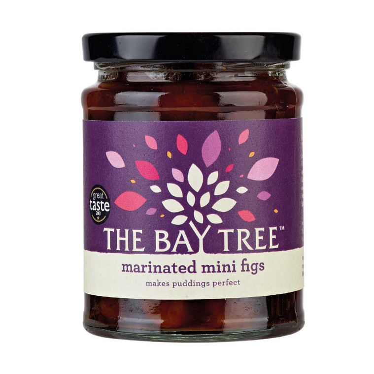 The Bay Tree Marinated Mini Figs 600g are sweet, soft whole figs ready for cheese boards, charcuterie, salads, crostini and easy desserts.