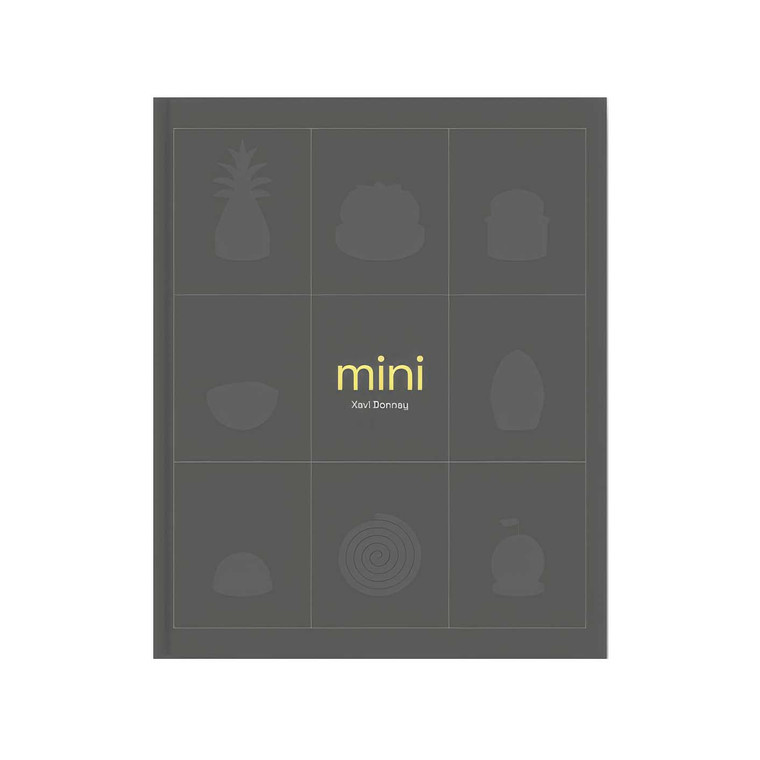 Mini by Xavi Donnay is a 352-page pastry book featuring 65 contemporary petit fours, miniature desserts, chocolates and creative pastry techniques.
