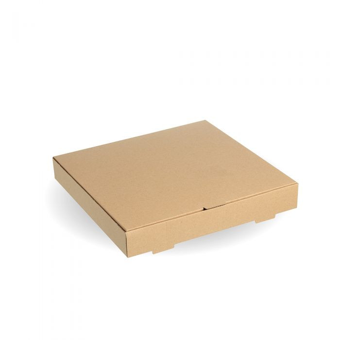 12 Inch Brown Kraft Pizza Boxes x 100 for pizza takeaway, delivery, catering and events. Practical bulk pizza packaging with a natural kraft finish.