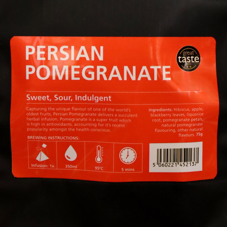 Buy Novus Pomegranate Tea x 50 Foil Sachet at i4C. Award-winning, caffeine-free fruit tea with pomegranate, hibiscus and liquorice. Rich and fruity.