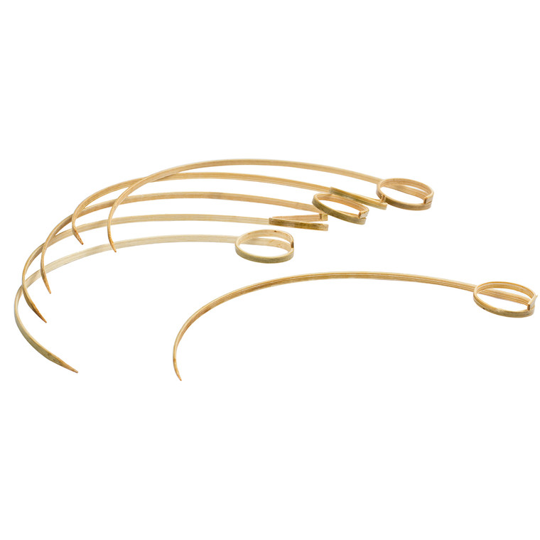 Curved Skewers 12cm x 100pcs ideal for BBQs appetisers and canapés. Made from eco-friendly bamboo with a secure hold and stylish finish. Curved Skewers 12cm x 100pcs ideal for BBQs appetisers and canapés. Made from eco-friendly bamboo with a secure hold and stylish finish.