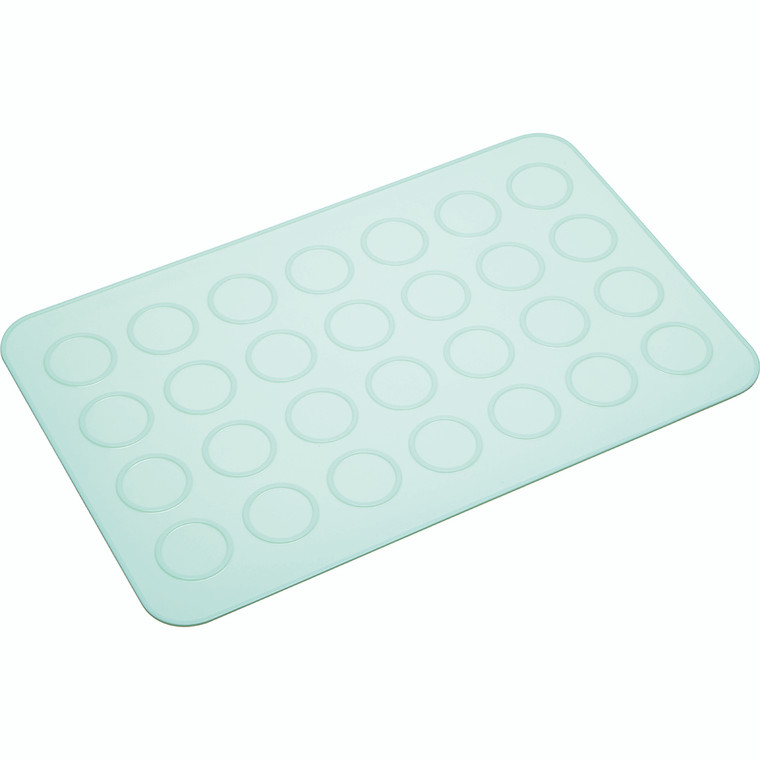 Sweetly Does It Silicone Macaroon Baking Sheet with 28 non-stick macaron moulds. Ideal for uniform macaroons, meringues, and biscuits.