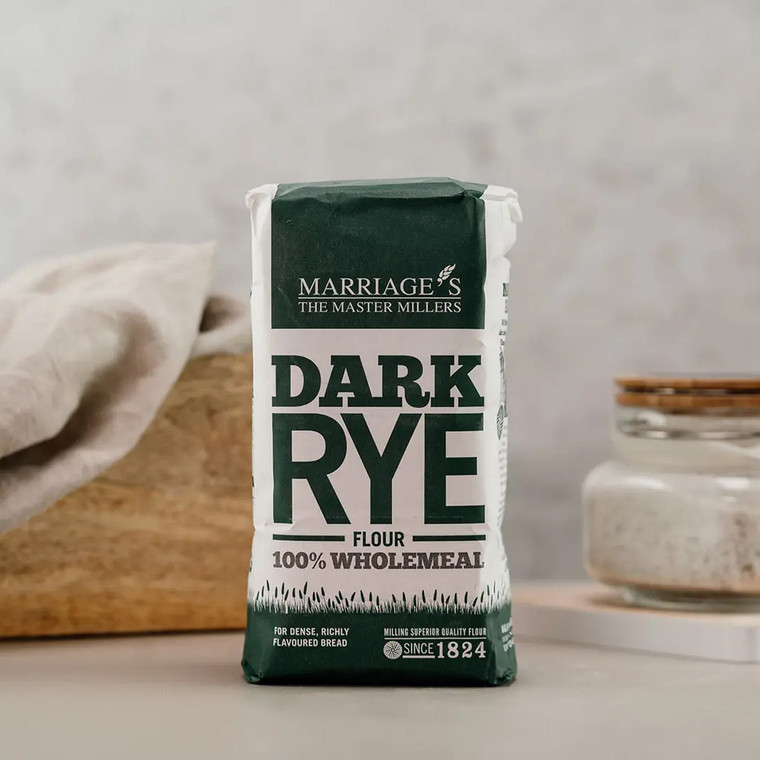 Marriages Dark Rye Wholemeal Flour 1kg