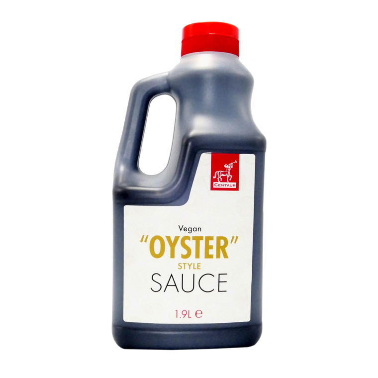 Centaur Vegan Oyster Style Sauce 1.9L with shiitake mushrooms for rich umami flavour. Perfect for stir fries, marinades, and Asian-style cooking.