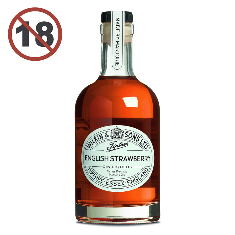 Discover Tiptree English Strawberry Gin Liqueur 35cl, a smooth, fruity British gin made with hand-picked Essex strawberries, perfect for cocktails or sipping.