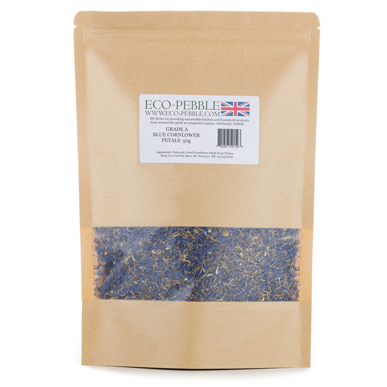 Eco-Pebble Blue Cornflower Petals 50g