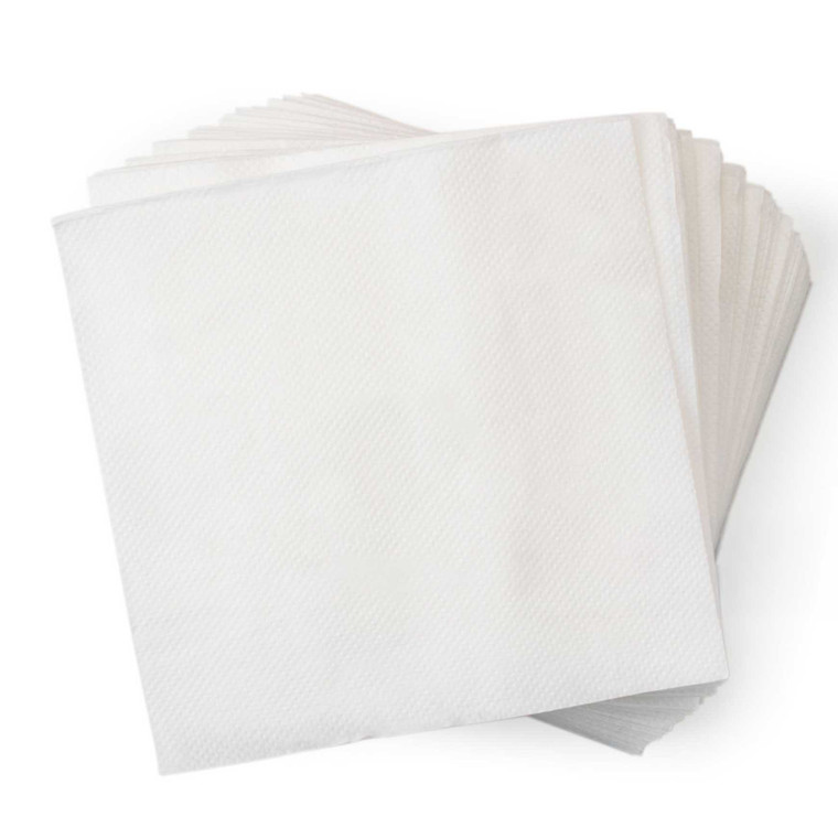 2ply White Cocktail Napkins 24x24cm x 2000pcs. Ideal for parties, weddings and catering with strong, absorbent two ply quality.