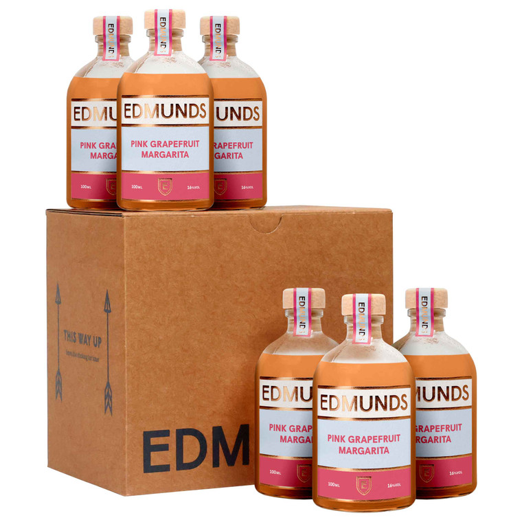 Buy Edmunds Cocktails Pink Grapefruit Margarita 6 x 100ml, made with Tico Tequila, pink grapefruit and lime for a bold ready-to-shake cocktail.