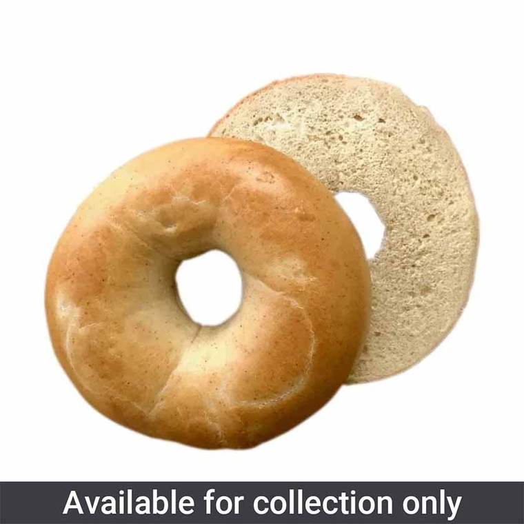 Buy New York Bakery Plain Sliced Frozen Bagels 48 x 115g online. Authentic chewy bagels for cafés, catering, breakfast and sandwich menus.