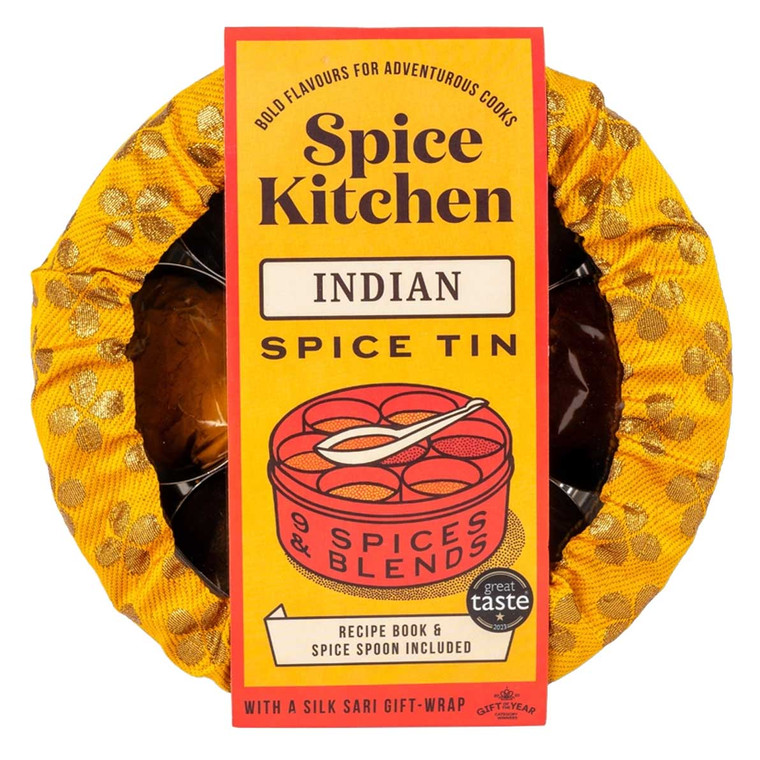 Buy the Spice Kitchen Indian Spice Tin at Infusions4chefs. Award-winning collection of nine authentic spices with recipe book and stainless steel tin.