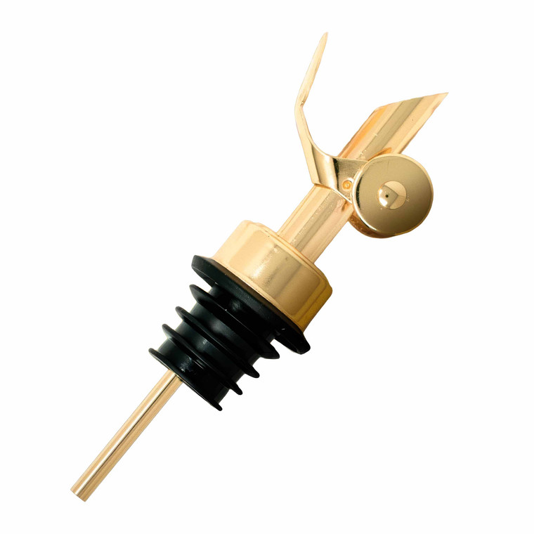 Hillfarm Drizzle Spout for controlled, drip-free pouring from Hillfarm oil bottles. A tilt-activated oil pourer for cooking, dressing and finishing dishes.