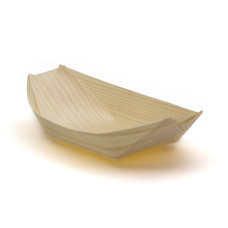 Buy 50 Kidei Boats 120 x 70mm. Premium eco-friendly disposable serving dishes for catering, street food and events.