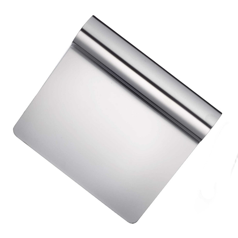 Buy the De Buyer Stainless Steel 12cm Straight Dough Scraper at i4C. Ideal for dividing bread dough, preparing pizza, handling pastry and cleaning worktops.