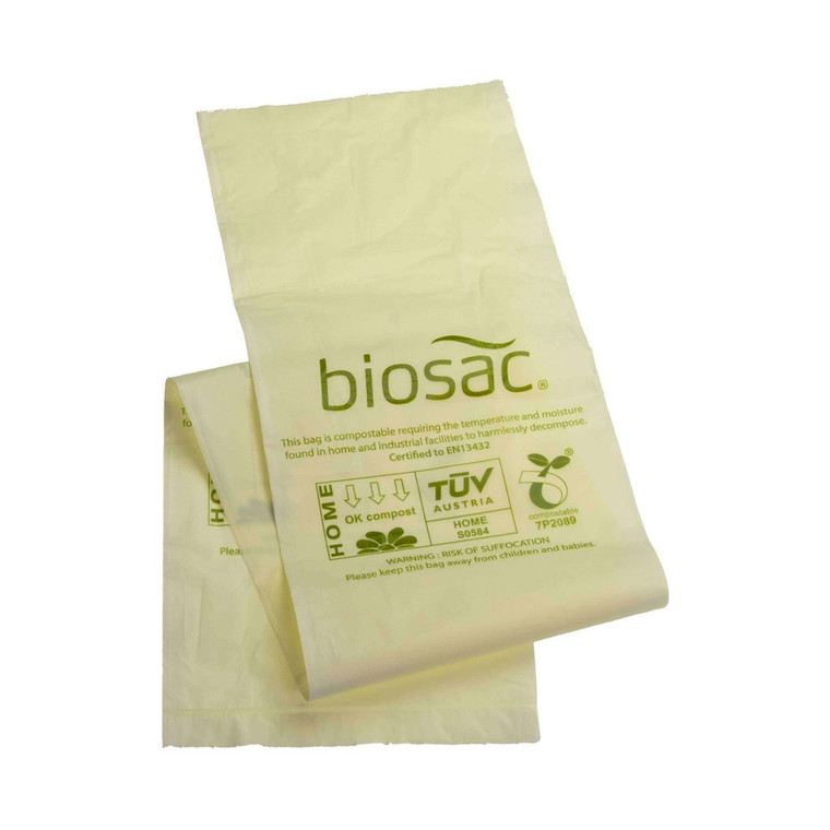 Buy Biosac 240L Compostable Bin Liner Roll of 10 at i4C. EN13432-certified cornstarch-based wheelie bin liners with reinforced star-sealed bases.