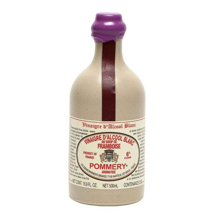Buy Pommery Raspberry Vinegar 500ml at i4C. Sweet, fruity French vinegar with 6% acidity, perfect for salads, desserts, dressings and sauces.