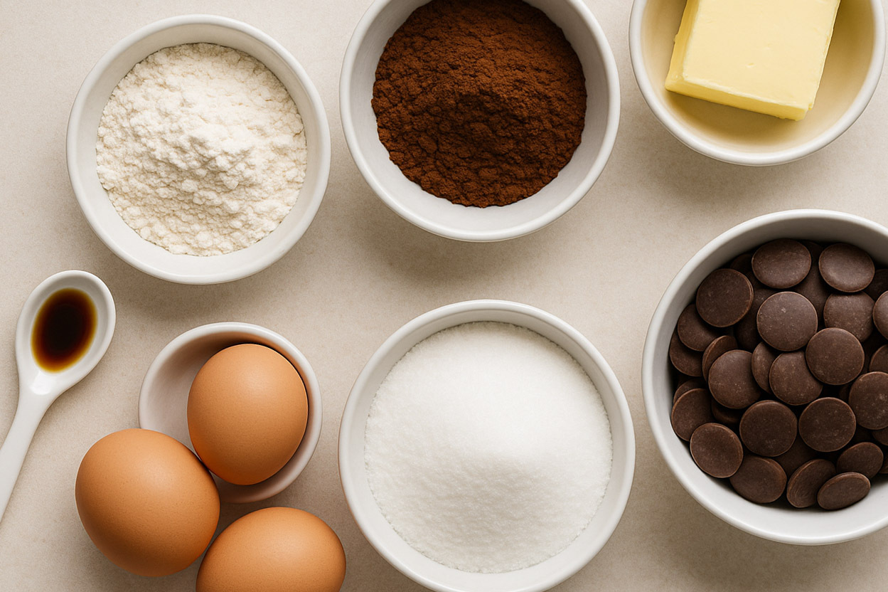 ICE Restaurant’s Gluten-Free Chocolate Brownie Recipe Ingredients