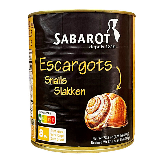 SABAROT SNAILS TINNED 800g 96's Infusions Limited