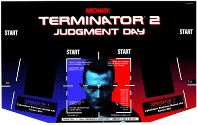 Terminator 2 T2 Control Panel Overlay