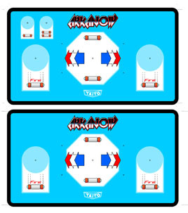 Arkanoid custom Cocktail Control Panel Overlay set picture