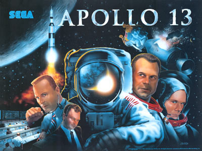 Apollo 13 replacement pinball translite