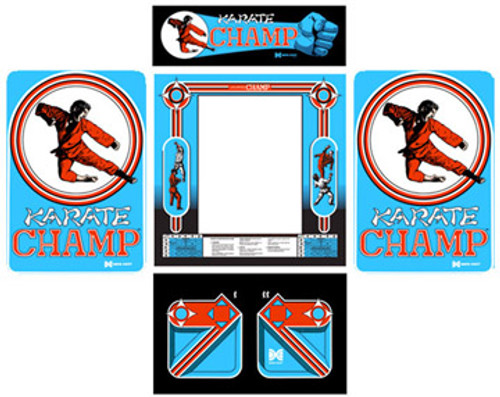 Karate Champ 5 piece graphic restore kit