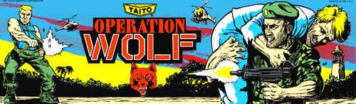 Operation Wolf Video Arcade Marquee