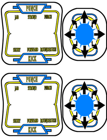 Capcom Joystick and Button Control Panel Overlays - Arcadeoverlays
