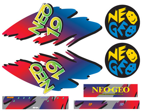 Neo Geo 19 Candy full restore kit MVS SNK - Arcadeoverlays