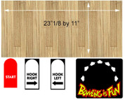 Capcom Bowling Control Panel Overlay ALL WOOD set