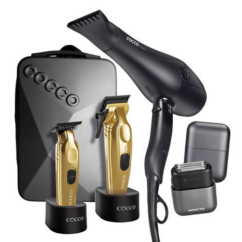 Veloce Pro Trimmer - Veloce Pro Clipper - Impacto Shaver - MBS Backpack - Nano Pro Hair Dryer