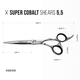Super Cobalt Blunt and Including 6" 29 Tooth Thinning Shear Set - Select Size