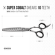 Super Cobalt Blunt and Including 6" 29 Tooth Thinning Shear Set - Select Size