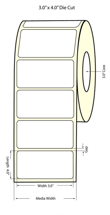 High Gloss Paper Labels 