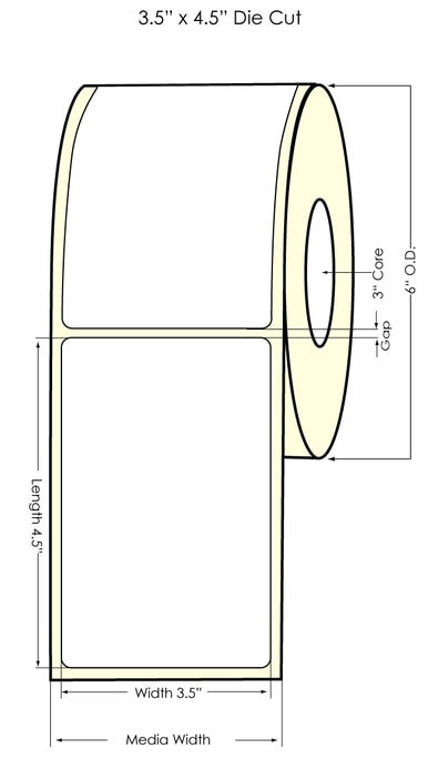 Epson Tm C3500 3 5 X 4 5 Np Matte Bopp Label 250 Roll