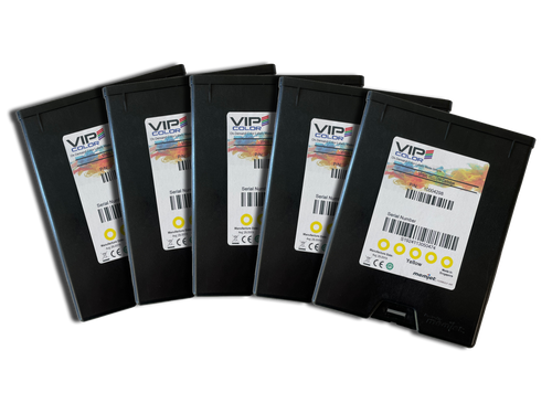 VIPColor VP500/VP600 Yellow Memjet Ink Cartridge - 5 Pack / 200 ml