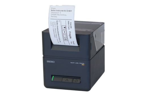Seiko SLP850 2-inch-300 DPI Barcode Label Printer with USB/Bluetooth | SLP850-BK0C11-03 | For Die-Cut and Liner-Less Labels
