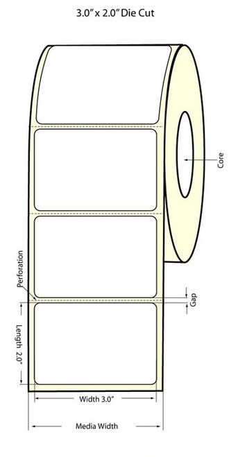 Epson TM-C3400 3" x 2" Matte Labels | Epson Media |Epson Labels | 812015