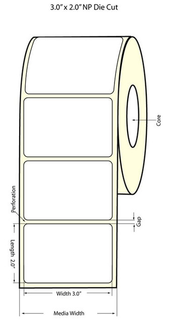 Epson TM-C3400 3" x 2" Chemical Labels | Epson Media |Epson Labels | 815015