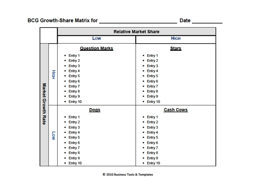 Bcg Matrix Template Microsoft Word Bcg Matrix Template Microsoft Word